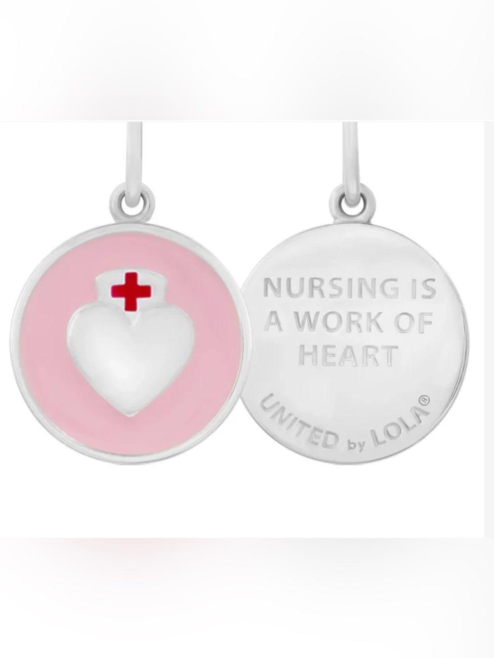 United by LOLA Nurse Pendant Sterling Silver EUC